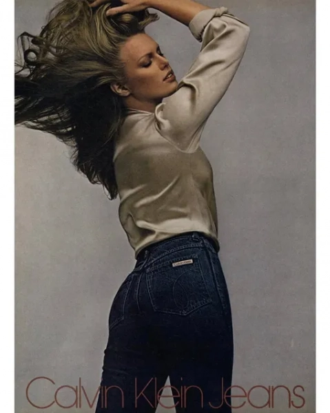 Патти Хансен в рекламе Calvin Klein в 1979 году