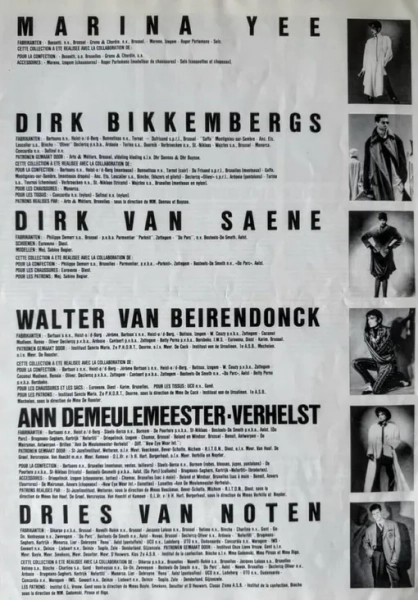 Флаер Антверпенской шестерки, Лондон, 1986 год