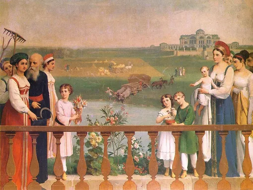 Жатва (Дворец в Марьино) А. Бруни. 1820-е годы