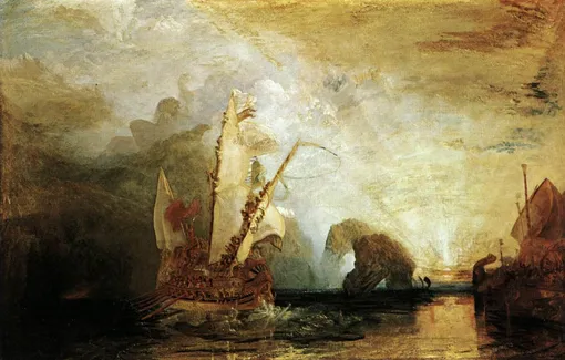 «Улисс насмехается над Полифемом», художник Уильям Тёрнер, 1829 год.