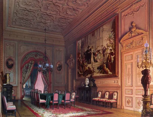 Особняк барона А.Л. Штиглица. Столовая для обедов Премацци, 1869 год