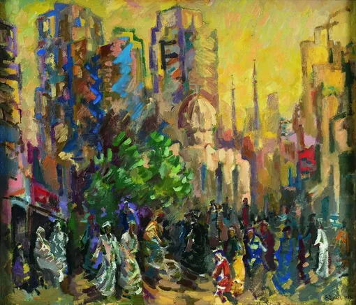 А.А. Волков. Золотой вечер. 1988.