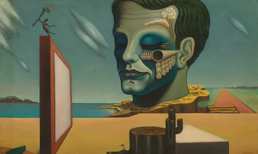«Автопортрет на фоне пейзажа». Ким Енхван (Kim Younghwan), 1962 год
