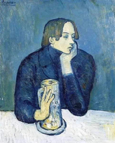 Пабло Пикассо. «Кружка пива (Портрет Хайме Сабартеса)», 1901 год