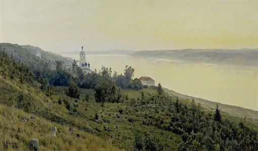Левитан Исаак. «Вечер. Золотой Плес», 1889 год