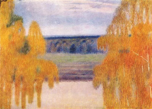 Виктор Борисов-Мусатов. «Осенняя песнь», 1905 год